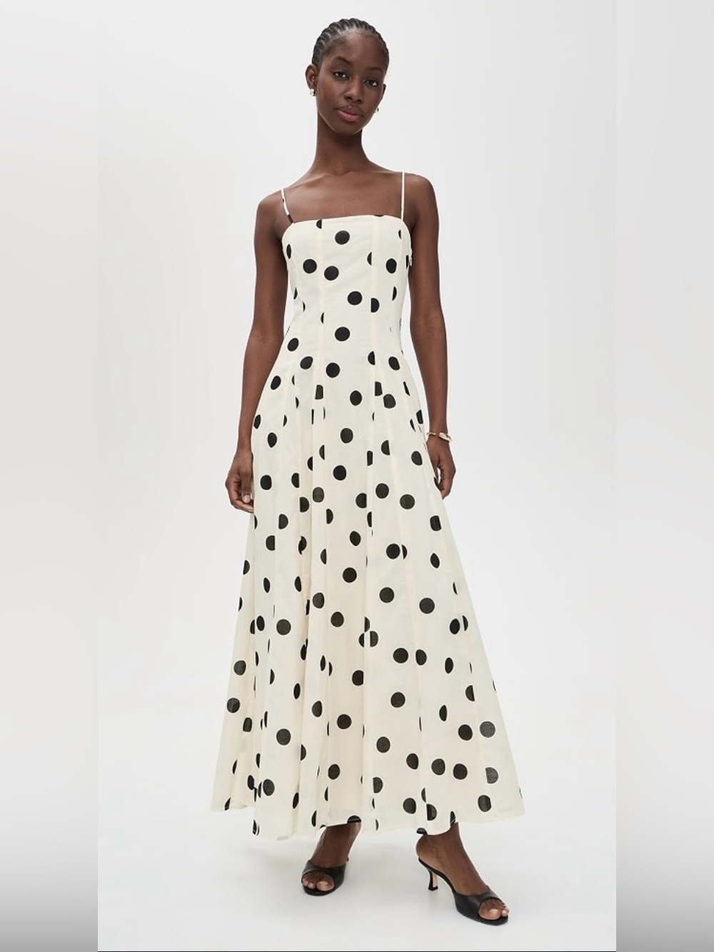 NWT Wayf Carolina Gadot Polka Dot Maxi Dress Size Medium